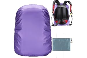 Evotopf Waterproof Backpack Rain Cover with Adjustable Anti Slip Buckle Strap & Sliver Coating Reinforced Inner Layer for Camping, Hiking, Traveling, Hunting, Biking and More, 15-80L