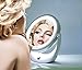 Malika Jafrin, Lighted Makeup Mirror, USB Rechargeable, Vanity Double-Sided 1X & 5X Magnification, Bright LED Light for Your Bedroom, Bathroom Or Travelling