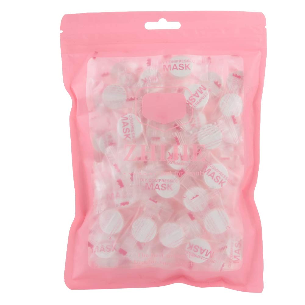 100 Pcs Compressed Facial Sheet Mask, Skin Care DIY Compressed Disposable Facial Masks Skin Care Face Sheet Facial Paper Natural Cotton