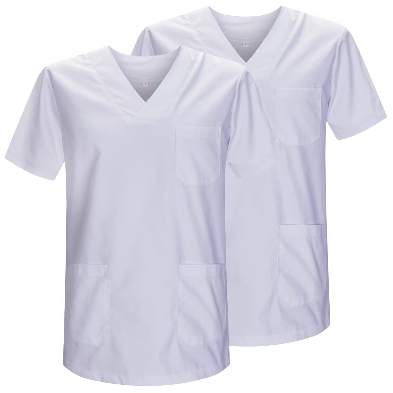 MISEMIYA - Pack 2 Pcs - Sanitary CASACA Unisex Sanitary Uniforms Sanitary Uniform Medical Uniform - Ref. 817 * 2-5XL, White 21