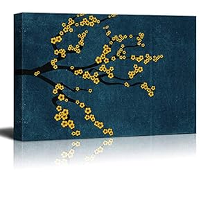 Canvas Wall Art Gorgeous Vintage Flower Pictures Home Wall Decorations for Bedroom Living Room Paintings Canvas Prints Framed - 12x18 inches