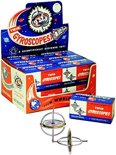 Original TEDCO Gyroscope - Nostalgic Twin Pack , Office Desk Toys, 2018 Brain Teaser Toys