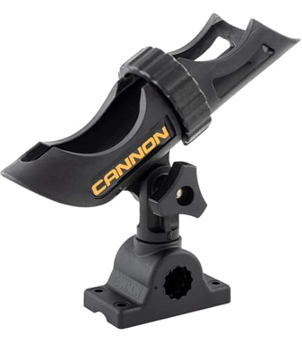 Cannon Downrigger Extension Posts - 6" Height Boost, 360° Pivot, For Rod Holders, Pair Included