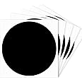 STARLIBOO Black Dot Stickers, 4 inch Removable Circle Stickers, Round Price Stickers, Writable Stickers for Office, Garage Sale,Yard Sale