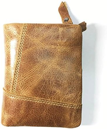 Wallet for Men-RFID Blocking Bifold Genuine Leather Pocket Wallets with Coin Pocket (Brown-2)