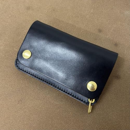 ホースバット トラッカーウォレット 黒 茶心 3層 MARYAM商品画像