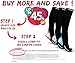 PHYSIX GEAR Compression Socks for Men & Women 20-30 mmHg Graduated Athletic for Running Nurses Shin Splints Flight Travel & Maternity Pregnancy - Boost Stamina Circulation & Recovery WHT S/M (1 Pair)