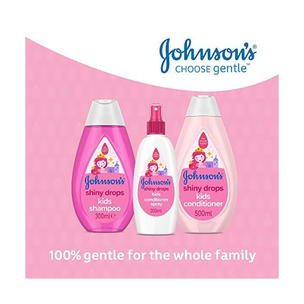 JOHNSONS-Shiny-Drops-Kids-Conditioner-Spray-200ml--Designed-to-Boost-Hairs-Natural-Shine--pH-Balanced-for-Delicate-Skin Johnson's Shiny Drops Kids Conditioner Spray 200ml - Designed to Boost Hair’s Natural Shine - pH Balanced for Delicate…