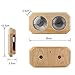 MIFXIN Sauna Thermometer Wooden Sauna Hygrothermograph 2-in-1 Double Dial Indoor Humidity Temperature Measurement Hygrometer for Sauna Room Equipment Accessories