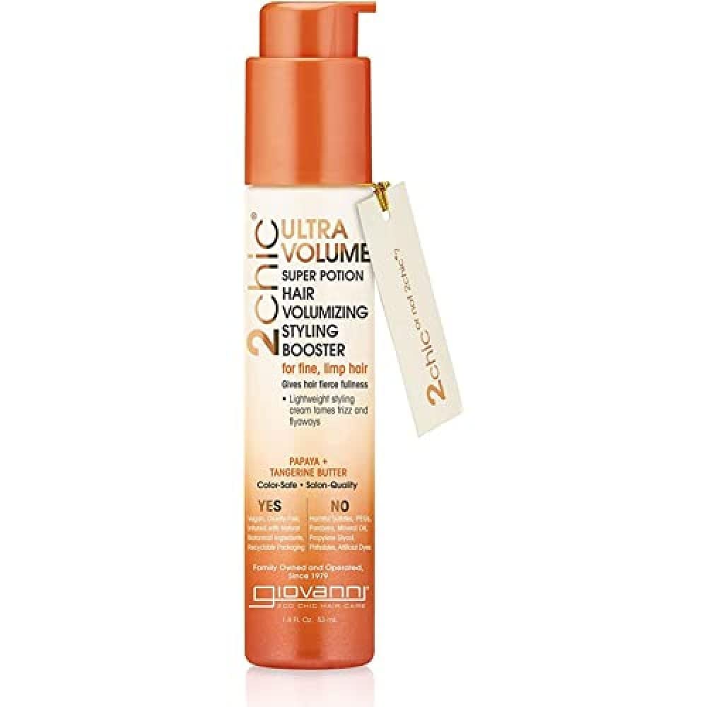 Giovanni 2chic Ultra-Volume Super Potion with Tangerine and Papaya Butter, 1.8 Fluid Ounce