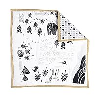 Wee Gallery, Explore Play Mat, Organic Cotton Muslin Mat for Baby, 40 x 40 Inches