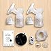 Electric Breast Pump, Rechargeable Portable Double Pumps Electric Nursing Breast Massage Breastfeeding Pump