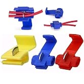 125Pcs Solderless Quick Splice Electrical Wire Connectors Lock Snap | Insulated crimp wire tap connectors.50pcs Red 22-18, 50pcs Blue 18-14, 25pcs Yellow 12-10 AWG. For auto marine LED trailer