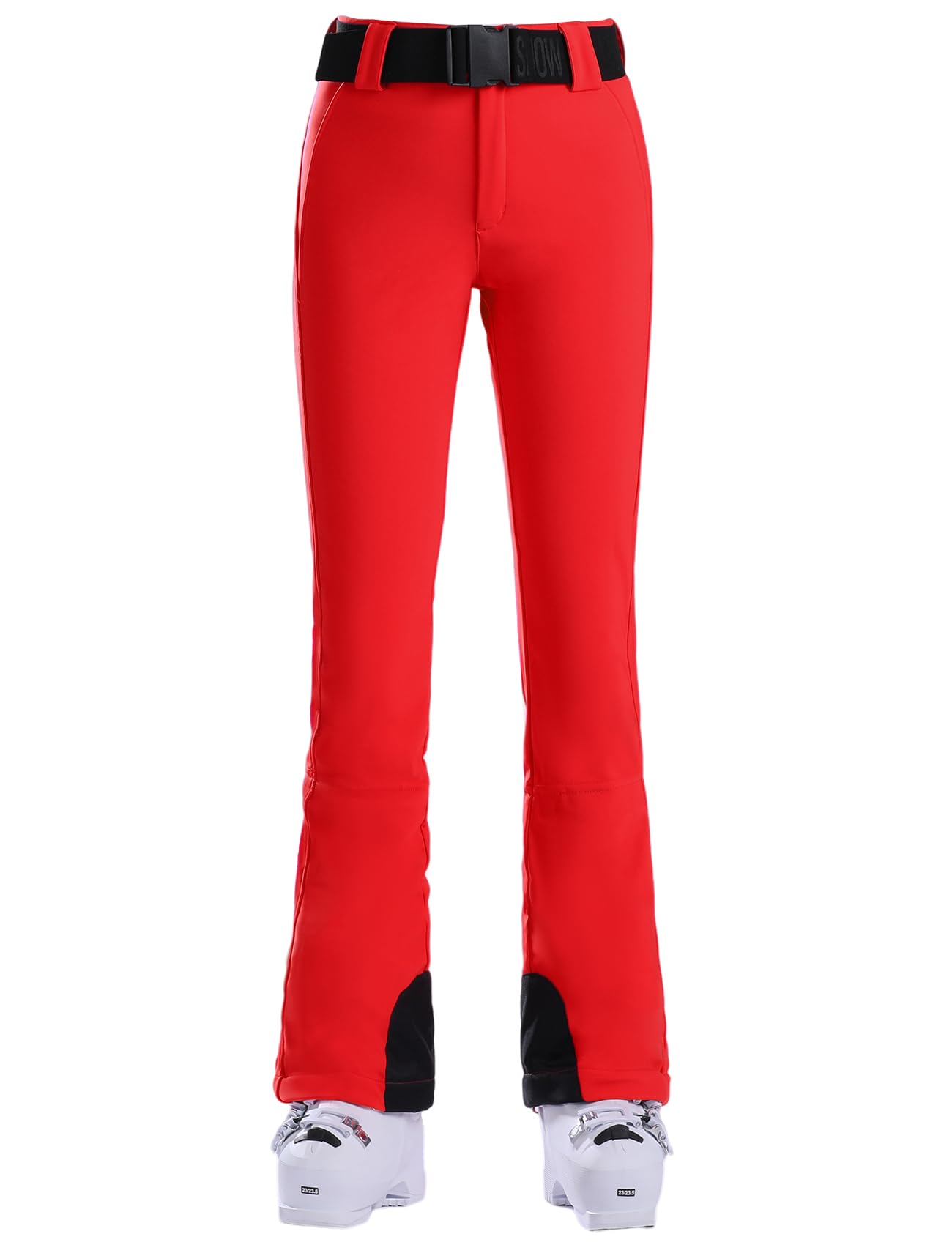Photo 1 of GSOU SNOW Ski Pants Women Snowboard Pants Slim Snow Insulated Warm Waterproof Windproof Winter Outdoor,Red M