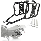 REARACE Saddlebag Support Racks Fit for KLR650/Advanture 2022-2026 | Steel Black Powder Coated, Pannier Rack Side Carrier, Expands Cargo Capacity, Hardware Included