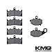 KMG Front + Rear Brake Pads for 2005-2008 Kawasaki ZZR600 - Non-Metallic Organic NAO Brake Pads Set