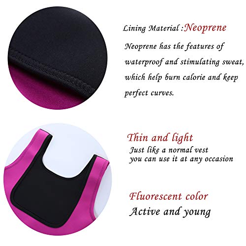 Neoprene Sauna Suit Tank Top Vest, Slimerence, Waist Cinchers Corset Waist Slimming Belt Corset Bustier Waist Trimmer Belt Body Shaper and Weight Loss Black 3XL