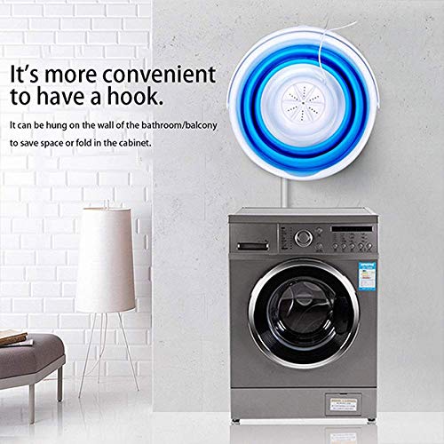 GadgetsTalk Portable Mini Turbo Washing Machine with Foldable Tub Compact Ultrasonic Turbine