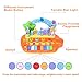 Forstart Learn-to-Play Musical Toy Piano with 8 Keys Keyboard Animal Playground LED Light Early Education Instrument Favorites Busy Babies Toddlers Preschoolers Learning