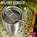 Stainless Steel Tumbler Set 30 oz with Splash-Proof Lid, FREE Straw and Brush - Top Rated Double Wall Vacuum Insulated Cup - K30 Travel Coffee Mug for Hot and Cold Drinks