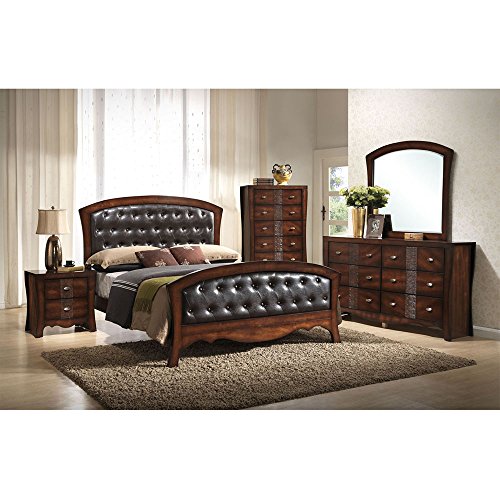 Cambridge Fairmount Five Piece Suite: Queen Bed, Dresser, Mirror, Chest, Nightstand Bedroom Furniture Sets