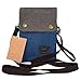 WITERY Small Crossbody Bags for Women - Handmade Cute Canvas Cross Body Phone Purse Cloth Pouch with Adjustable Shoulder Strap, Mini Teen Girl Travel Cell Phone Purse Wallet