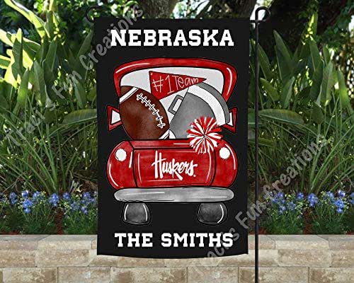 Amazon.com: Nebraska Personalized Garden Flag,Nebraska Cornhuskers
