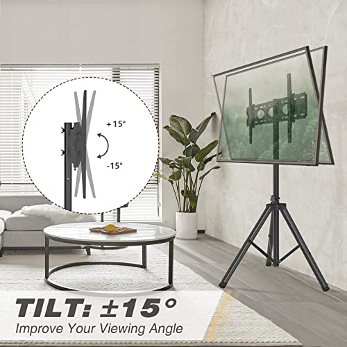 Portable TV Stand Tripod TV Stand for 2375 Inch LED LCD OLED for Flat