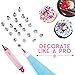 Cake Decorating Kit by Wellmax | Complete Set of Baking Supplies Incl. Pastry Bag and Cake Turntable Stand for Cupcakes | 24pc Russian Piping Tips + Large Selection of Silicone Tools