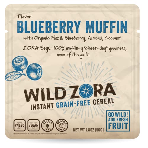 Wild Zora Instant GrainFree Hot Cereal Tasty Paleo Friendly Cereals
