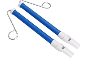 Jxngery 2Pcs Slide Whistle ABS Metal Safe and Simple to Play Lovely Color Children Musical Instrument (Blue)