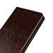 iCoverCase Xiaomi Mi Max Case, Crazy Horse Pattern Genuine Leather Case [Wallet Function] Flip Stand Cover with Card Slot for Xiaomi Mi Max(6.44inch)(Brown)