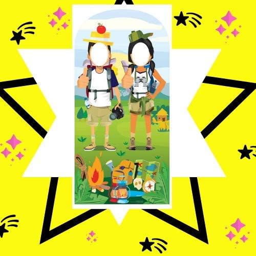 Star Cutouts SC1294 Hiking Camp Site Double Stand-In Cardboard Cutout - Fun Camping Photo Prop for Parties & Outdoor Events - Image 4