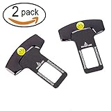 2 Pcs New Style Emoji Universal Vehicle Mounted Carbon Fiber Car Safety Seat Belt Buckle Clip 2.0