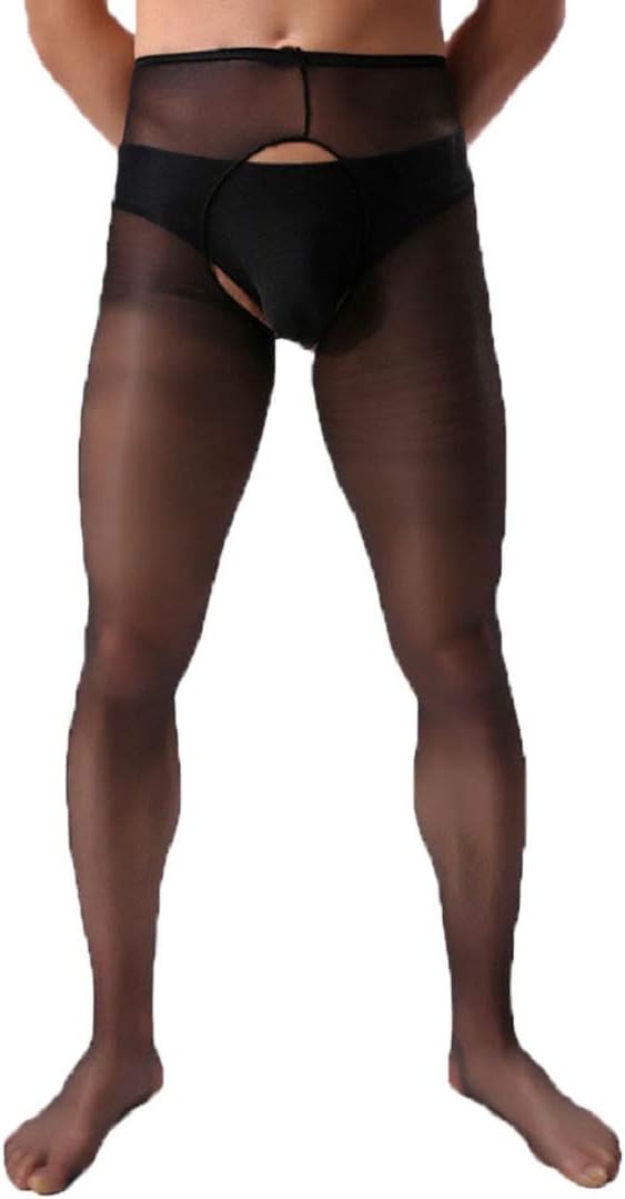 Men's Tight High Stockings Lace SeeThough Fishnet Stockings Silk Stockings Pantyhose by Lowprofile