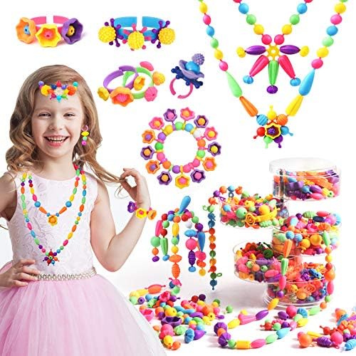 おもちゃ ビーズ アクセサリーキット Joyjoz 手作り おもちゃセット ネックレス ブレスレット メイキングトイ 女の子 550個 ネクレス リング Diy カラフルハンドメイド ディスカウント メイキングドイ お誕生日プレゼント ピアス 専用ケース付き
