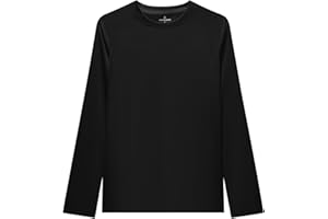 DEVOROPA Boys UPF 50+ Rash Guard Swim Shirt Long Sleeve Quick Dry Lightweight Kids Youth Sun Protection Surfing Fishing Shirt