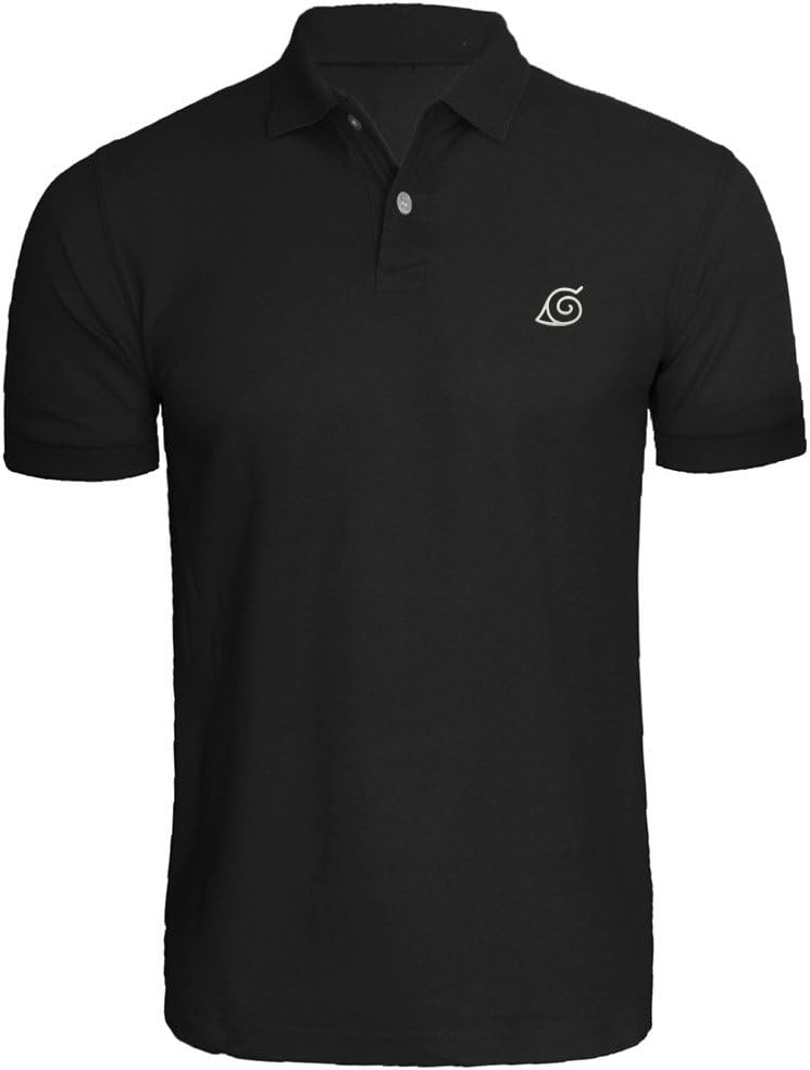 Mens Uchiha Clan Konoha Embroidered Polo Shirts