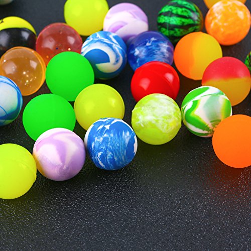 image for Aneco 40 Pieces Jet Bouncy Balls 25mm Bounce Ball Mixed Colour Party B