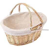 Picnic Basket Toy Storage Bins Woven Empty Basket Flower Girl Basket Manual Bean Bag Child