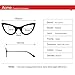 Pro Acme New Fashion Oversized Cat Eye Flat Lens Clear Glasses Frame for Women (Baby Gold)
