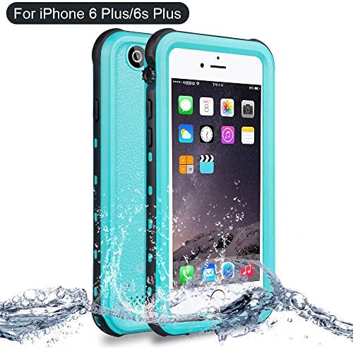 iPhone 6/6s Plus Waterproof Shockproof case, NewTsie Full-body Protective Snowproof Dirtproof Outdoor Underwater Case Cover for iPhone 6/6s Plus 5.5 inch [Hard Plastic] (B-Blue)