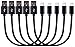 VOKOO Short Micro USB Cable, Nylon Braided High Speed USB to Micro USB Charging Cables for Samsung, HTC, Motorola, Nokia, Android and More, 8