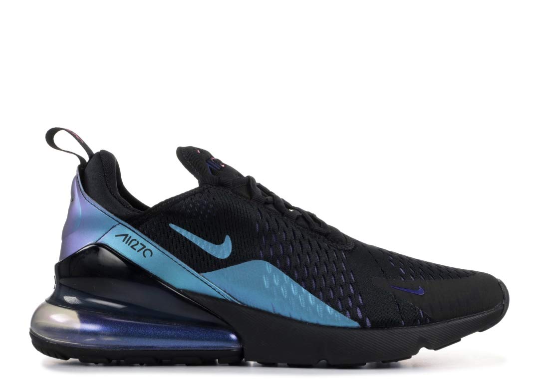 nike air max 270 trainers black laser fuchsia regency purple anthracite