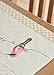 Maison d' Hermine Placemats Set of 2 100% Cotton Washable Cloth Place Mats, Reusable Table Mats for Kitchen Dining Decoration, Party, Wedding, Restaurant Spring/Summer (Birdies On Wire, 13
