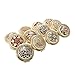 ALICE 12 Sets Gleamy Boutique Compact Mirror, Folding Mirrors With Gift Box-Golden