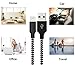 Ulimag, 4Pack 3FT 6FT 10FT 10FT Nylon Braided 8 Pin Cable Compatible with Phone X, 8,7,6,5 (Black White)