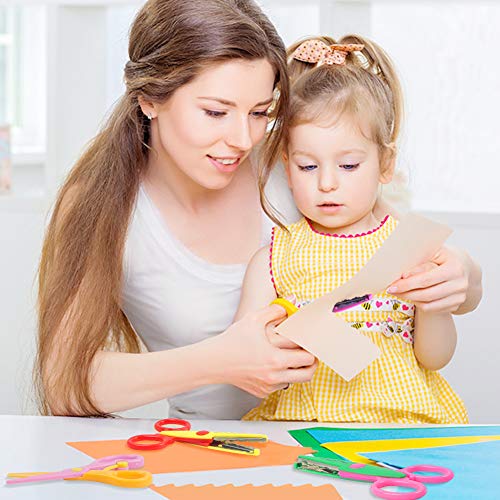 LovesTown Paper Edge Scissor Set,7 Pcs Shape Scissors Designs Pattern Scissors Craft Art Scissors for DIY Photos Album Scrapbooking