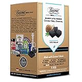 Beamer 100% Natural Coconut Shell Hookah Shisha Charcoal 1 Kilo (Kg) 108 Piece Flats. 25mm X 25 X 17. No Chemicals, No Taste, No Sparks,or Smoke! Coals