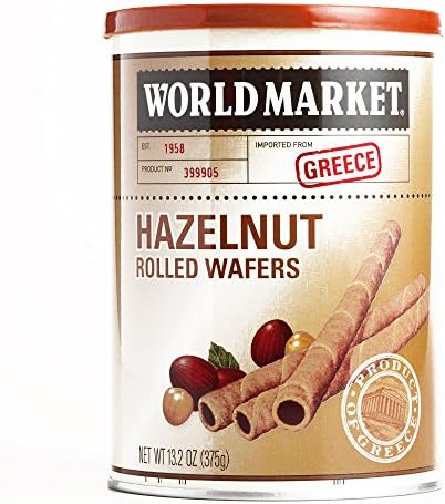 Hazelnut Rolled Wafers 13.2 oz each (1 Item Per Order, not per case)